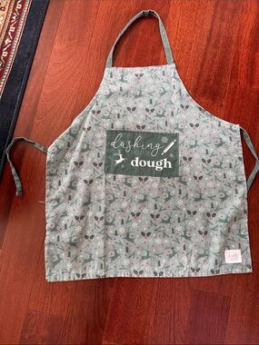 Dashing in the Dough Holiday Baking Apron - Green never worn